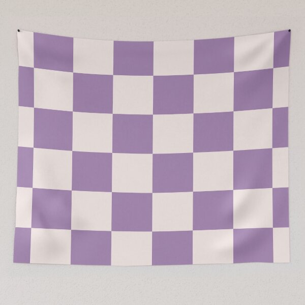 Item preview, Checkered Purple Lavender and Soft Pink Check Pattern designed and sold by kierkegaard.