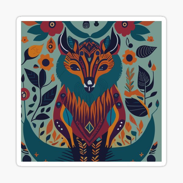 Item preview, Abstract deer flat design designed and sold by StevenHignell.