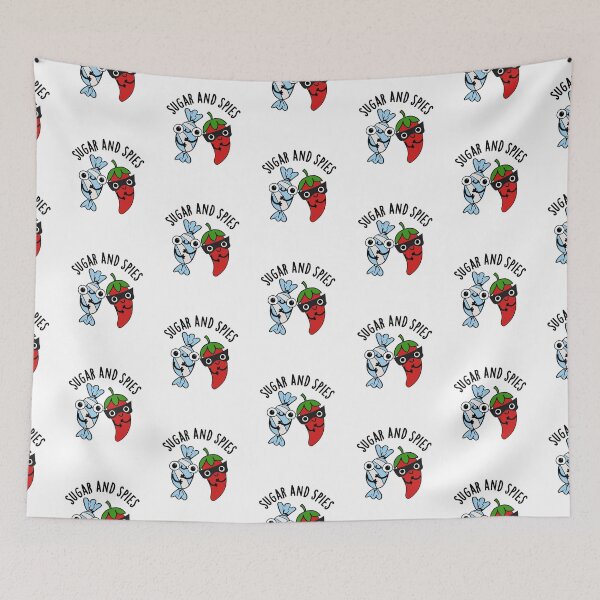 Item preview, Sugar And Spies Funny Food Puns  designed and sold by punnybone.