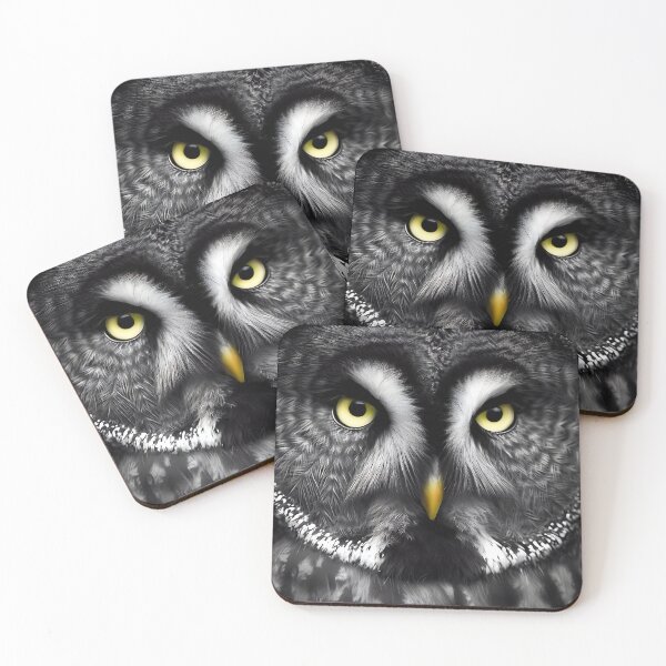 Item preview, Great grey owl gazing designed and sold by ColorOfBirds.