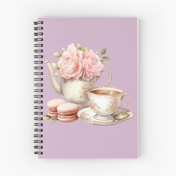Item preview, Watercolor Pink Royal vintage Rose teacup  designed and sold by Mikkway.