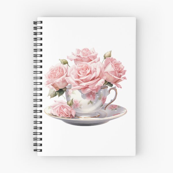 Item preview, Watercolor Pink Royal vintage Rose teacup  designed and sold by Mikkway.