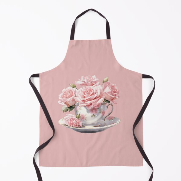 Item preview, Watercolor Pink Royal vintage Rose teacup designed and sold by Mikkway.