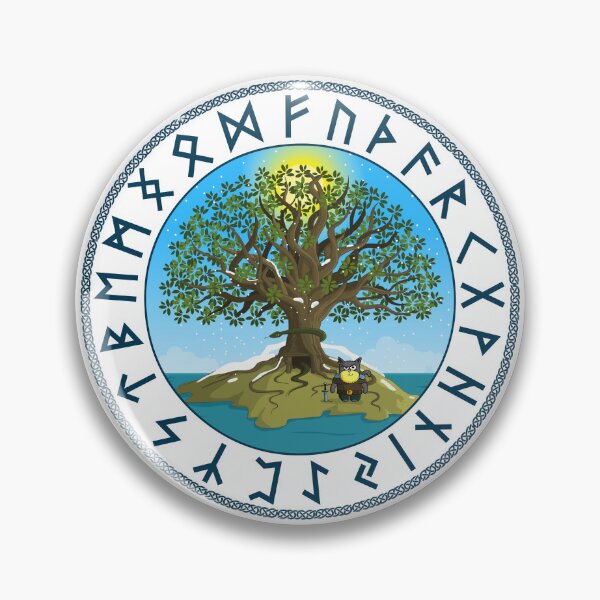 Item preview, Yggdrasil and Odin Cat designed and sold by Michał Styba.
