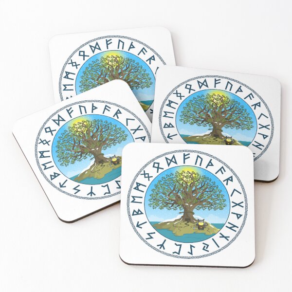 Item preview, Yggdrasil and Odin Cat designed and sold by Michał Styba.
