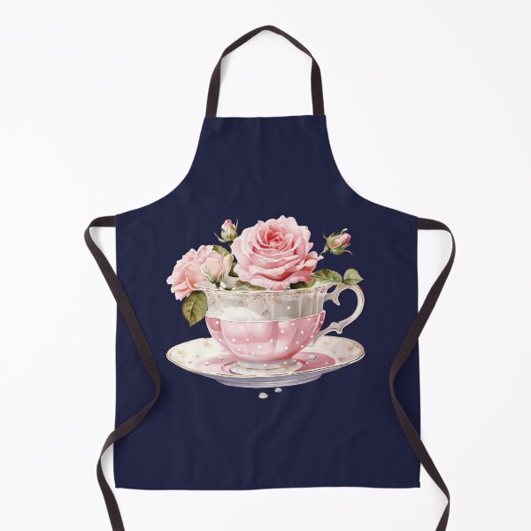 Item preview, Watercolor Pink Royal vintage Rose teacup designed and sold by Mikkway.