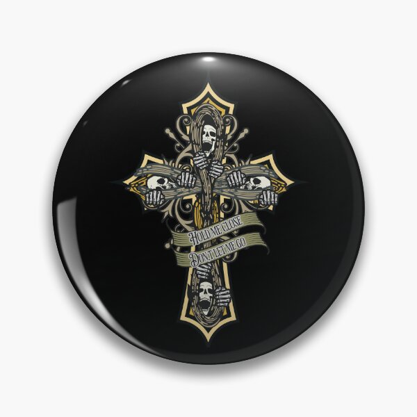 Item preview, Hold me Tight. Gothic Cross with Skulls designed and sold by SavantArts.