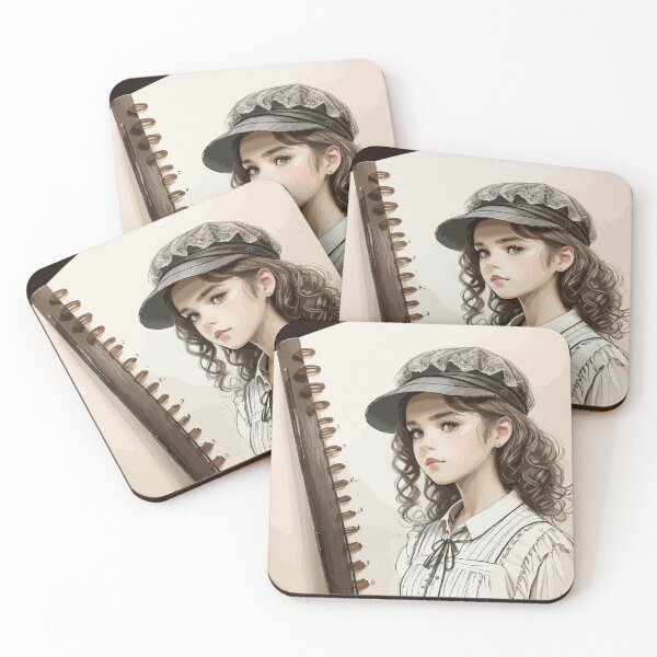 Item preview, Pencil sketch, girls designed and sold by CatCoconut-Art.