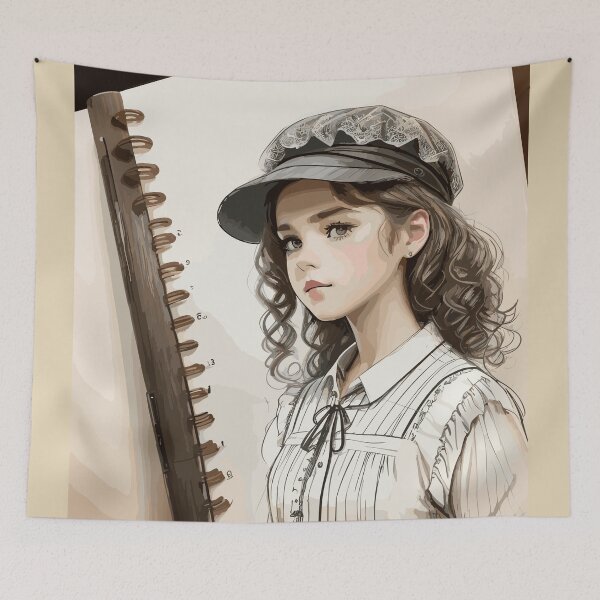 Item preview, Pencil sketch, girls designed and sold by CatCoconut-Art.