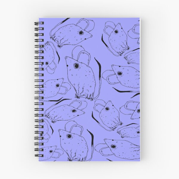 Item preview, TINY BUT MIGHTY BLACK x PERIWINKLE RODENT MOUSE  designed and sold by GIVENGRACE.ART.