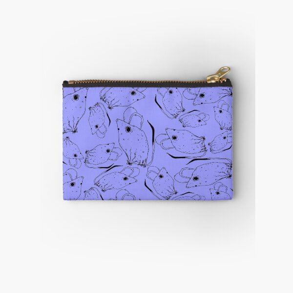 Item preview, TINY BUT MIGHTY BLACK x PERIWINKLE RODENT MOUSE  designed and sold by GIVENGRACE.ART.