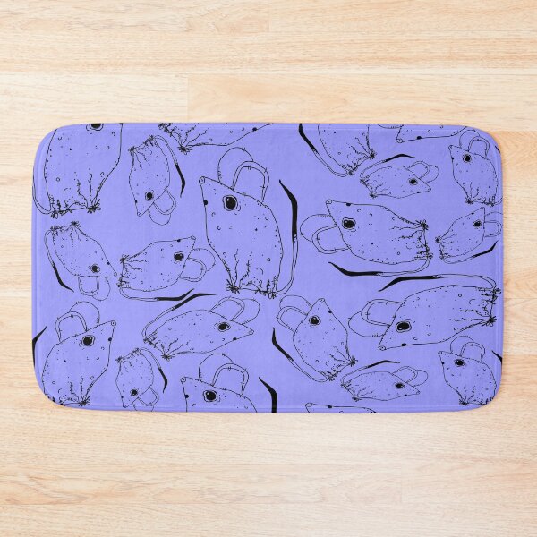 Item preview, TINY BUT MIGHTY BLACK x PERIWINKLE RODENT MOUSE  designed and sold by GIVENGRACE.ART.