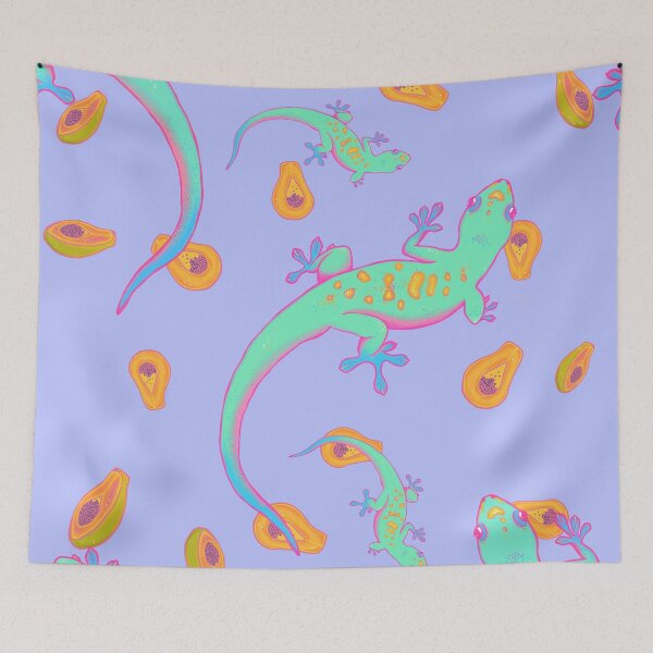 Item preview, Papaya Day Geckos designed and sold by Tati Varv.