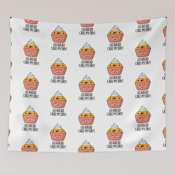 Item preview, Go Ahead Cake My Day Funny Food Puns  designed and sold by punnybone.