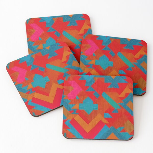 Item preview, Abstract seamless vintage tribal fabric colorful pattern background designed and sold by gmm2000.