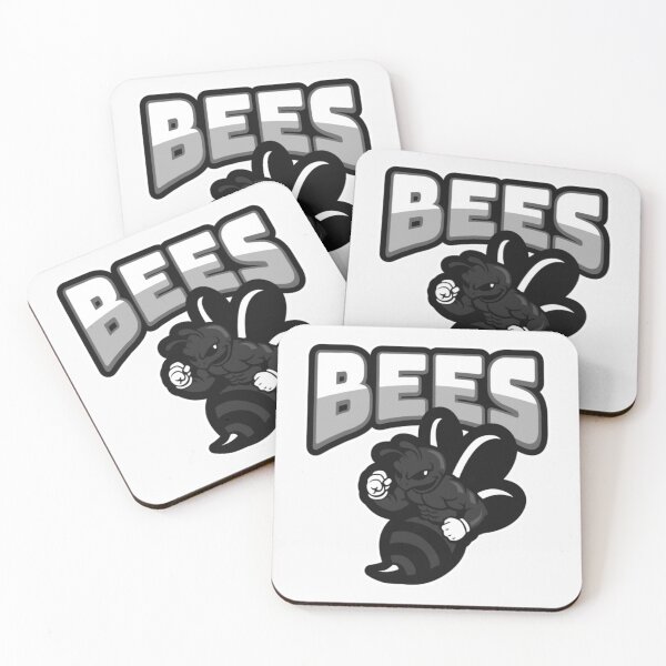 Item preview, Cheering Honey Bee Sports Team Art Logo   designed and sold by DelMarquardt.