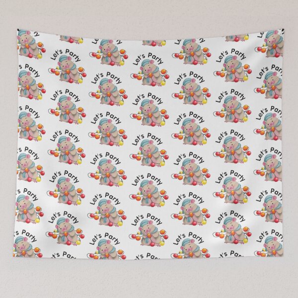 Item preview, A cute fat hamster invites you to decorate the party. designed and sold by Thipphawan88.