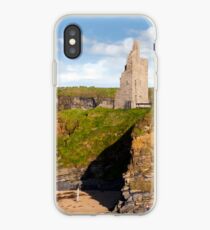 view of the Ballybunion castle beach and cliffs iPhone-Hülle & Cover