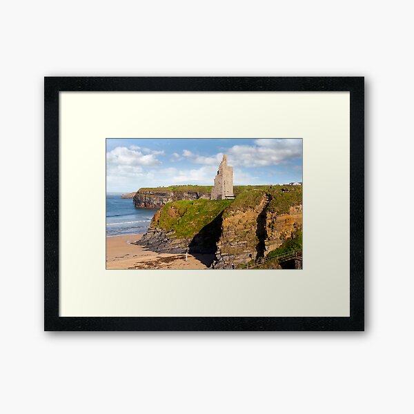 Item preview, view of the  Ballybunion castle beach and cliffs designed and sold by morrbyte.