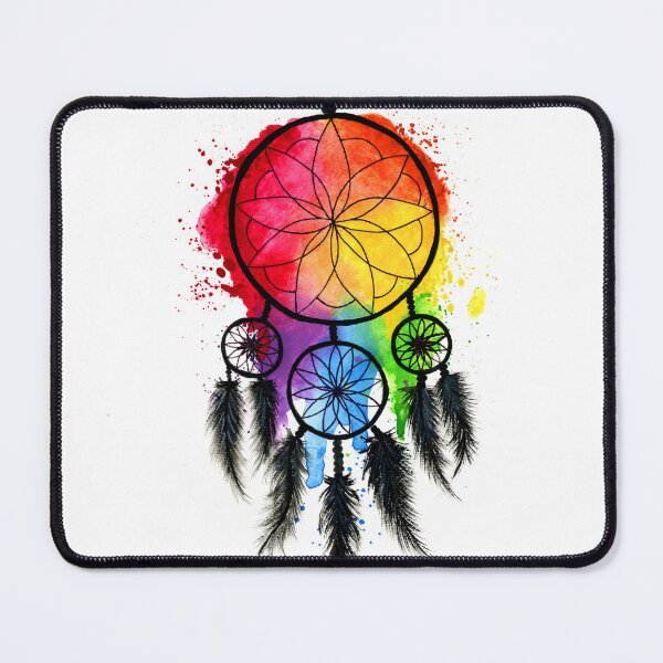 Item preview, Rainbow dream catcher art designed and sold by Lianne Marie.