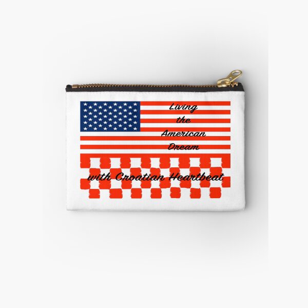 Item preview, Living the American Dream with Croatian Heartbeat designed and sold by  ProudSmile.
