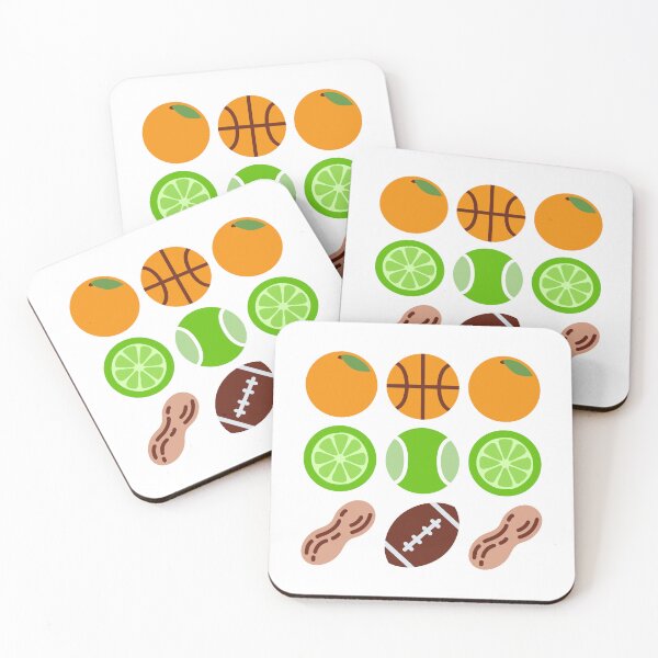 Item preview, Balls and Veggie/Fruit slot machine style designed and sold by moongmakes.