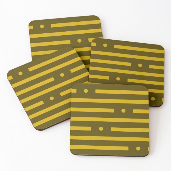 Item preview, Abstract: Dots and dashes: Light Yellow On Dark Yellow designed and sold by TheScraggyBeard.