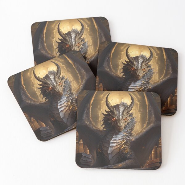 Item preview, The Gold Dragon Librarian designed and sold by mythcaldion.