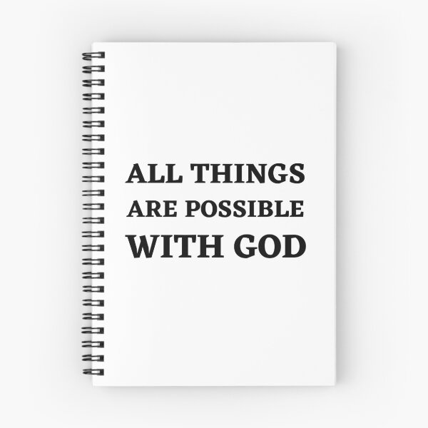 Item preview, "All Things Are Possible With God" Uplifting Christian Message designed and sold by Motive Union.