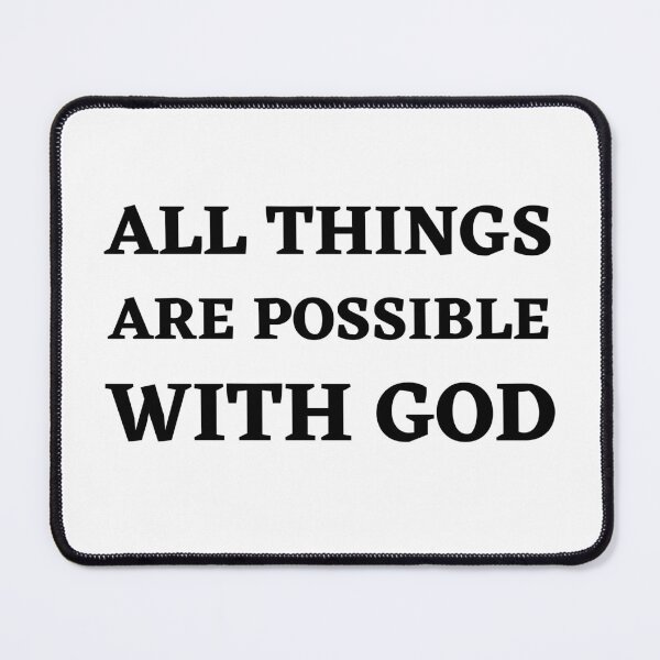 Item preview, "All Things Are Possible With God" Uplifting Christian Message designed and sold by Motive Union.