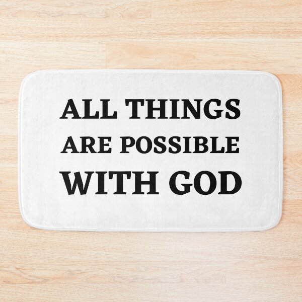 Item preview, "All Things Are Possible With God" Uplifting Christian Message designed and sold by Motive Union.