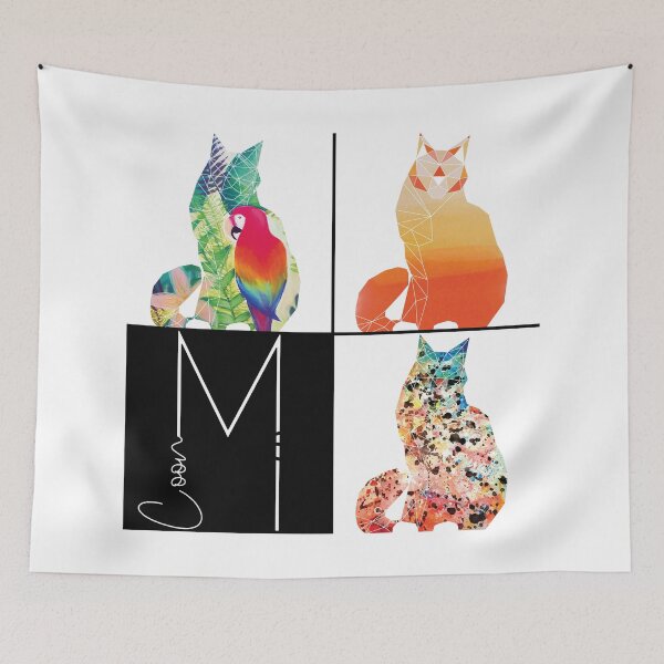Item preview, Mister Coon Geometric Maine Coon Cat Collection designed and sold by CarolineSaldana.