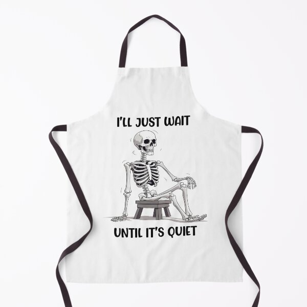 Item preview, Teacher Quote Wait Until It is Quiet Funny Skeleton designed and sold by KD Merch.