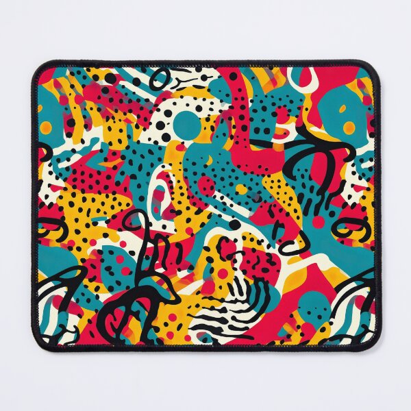 Item preview, Summery modern pattern with abstract pop art motifs designed and sold by Pflugart.