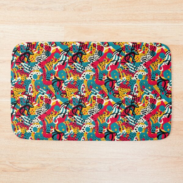 Item preview, Summery modern pattern with abstract pop art motifs designed and sold by Pflugart.