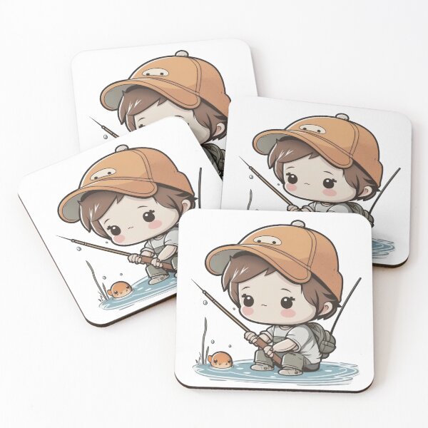 Item preview, Nothing like a little fishing to bring out your inner kawaii pro designed and sold by cafegrafis.