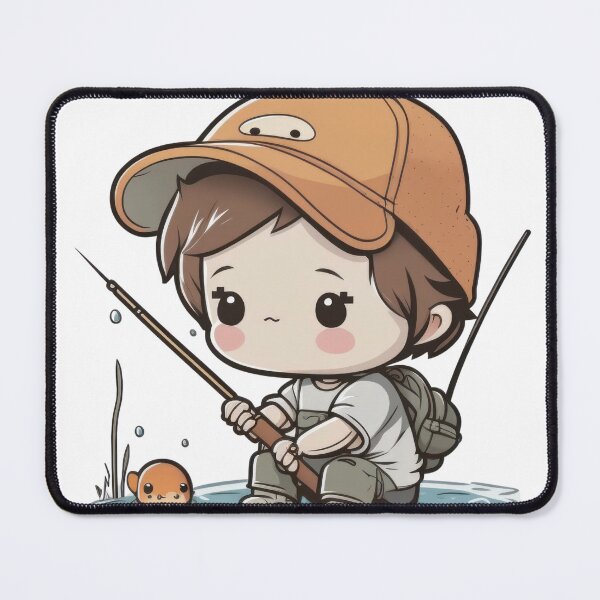 Item preview, Nothing like a little fishing to bring out your inner kawaii pro designed and sold by cafegrafis.