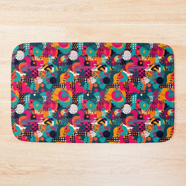Item preview, Summery modern pattern with abstract pop art motifs designed and sold by Pflugart.