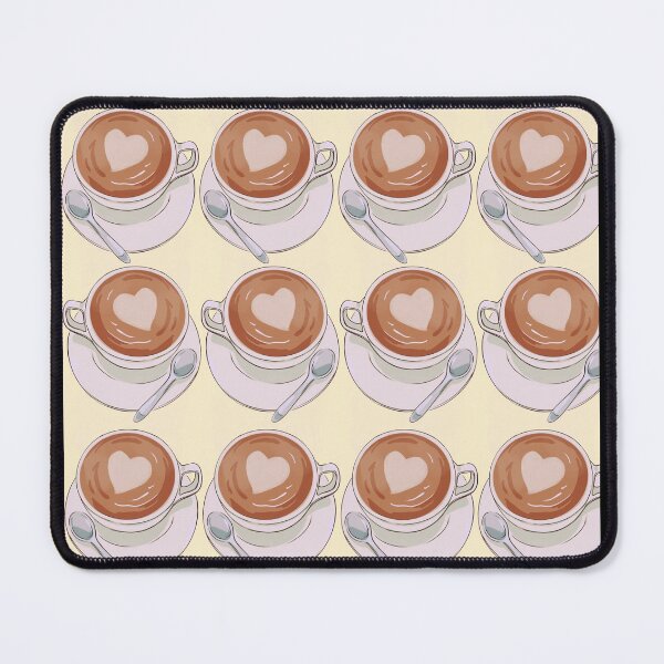 Item preview, Cappuccino Hearts - Pastel Yellow designed and sold by PunjabanJatti.