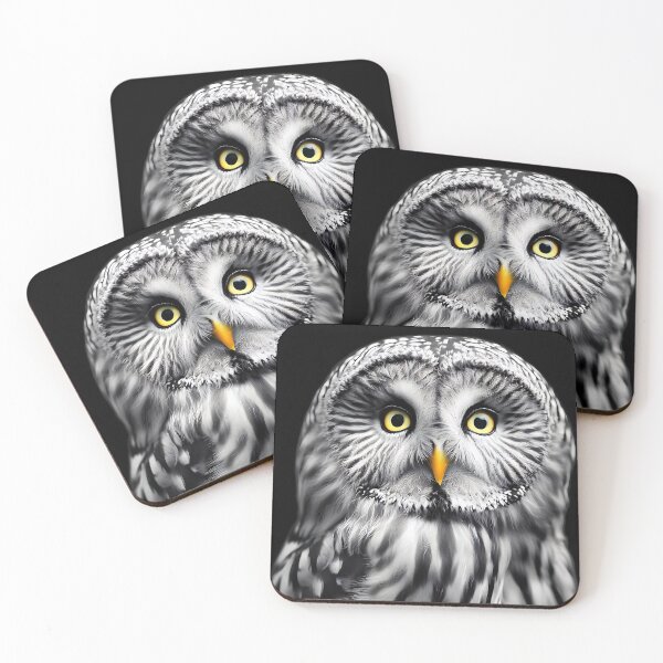 Item preview, Ural owl gazing designed and sold by ColorOfBirds.