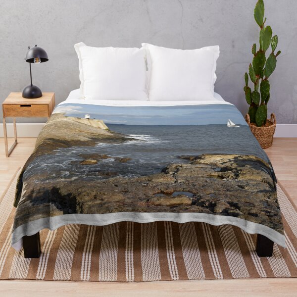 Item preview, Seafront and Lighthouse Porthcawl Beach South Wales designed and sold by Cameranick.