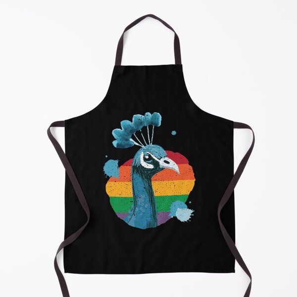 Item preview, Peacock Retro Bird Ornamental Bird designed and sold by MooonTees.