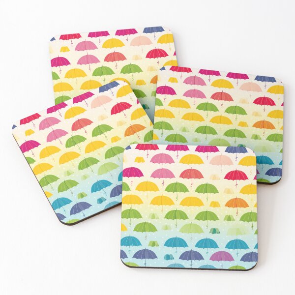 Item preview, Summery modern pattern with umbrella motifs designed and sold by Pflugart.