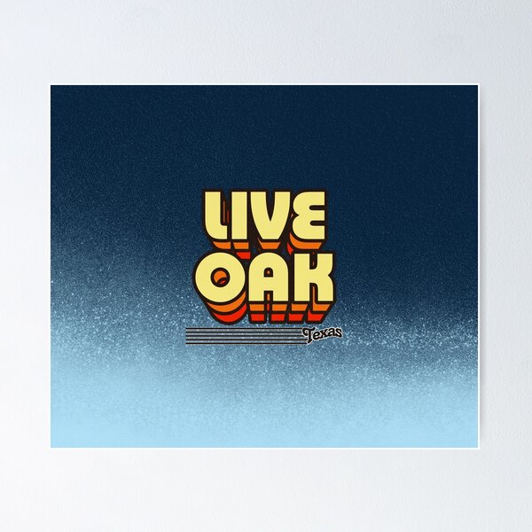 Item preview, Live Oak, Texas | Retro Stripes designed and sold by retroready.