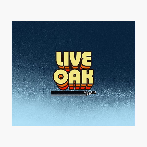 Item preview, Live Oak, Texas | Retro Stripes designed and sold by retroready.