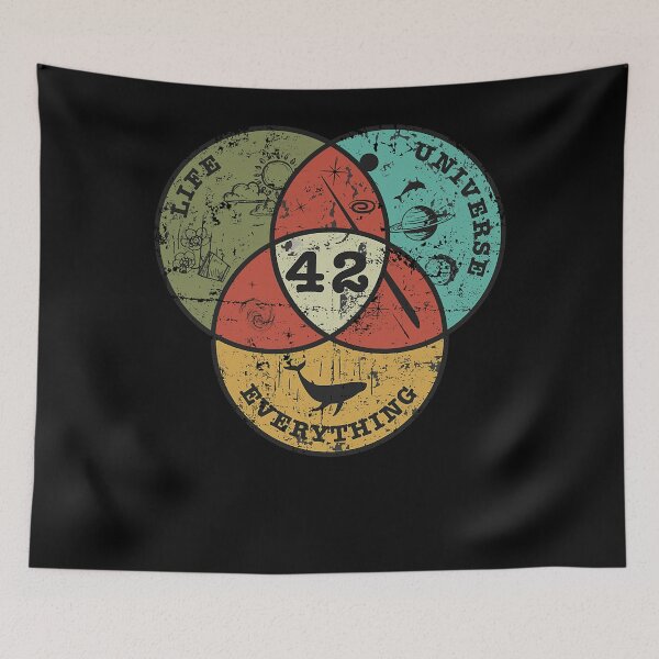 Item preview, Venn Diagram Life, the Universe And Everything designed and sold by EiraHenriksson.
