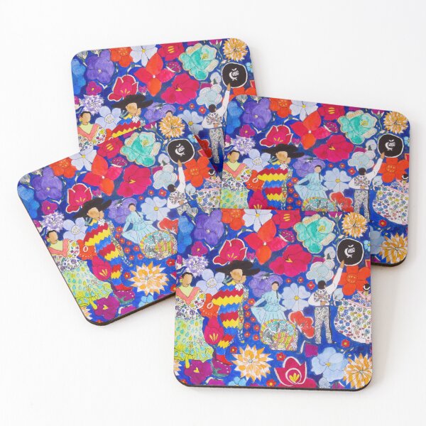 Item preview, Folk Dance Floral Watercolor designed and sold by TurnipWilson.