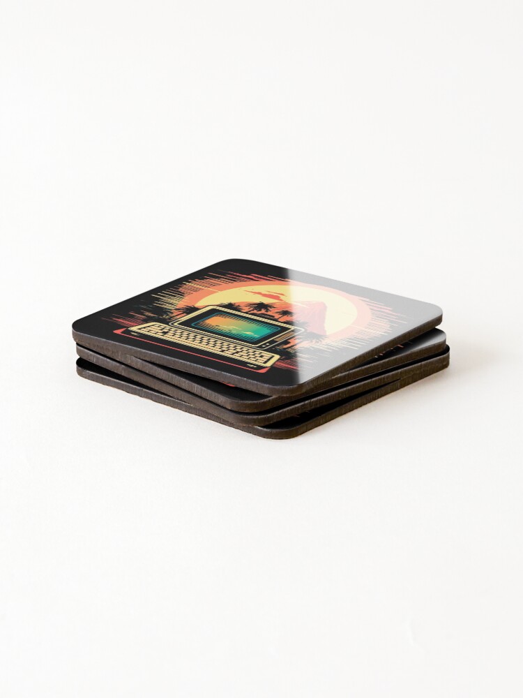 Thumbnail 4 of 5, Coasters (Set of 4), Retro Computer designed and sold by devath.