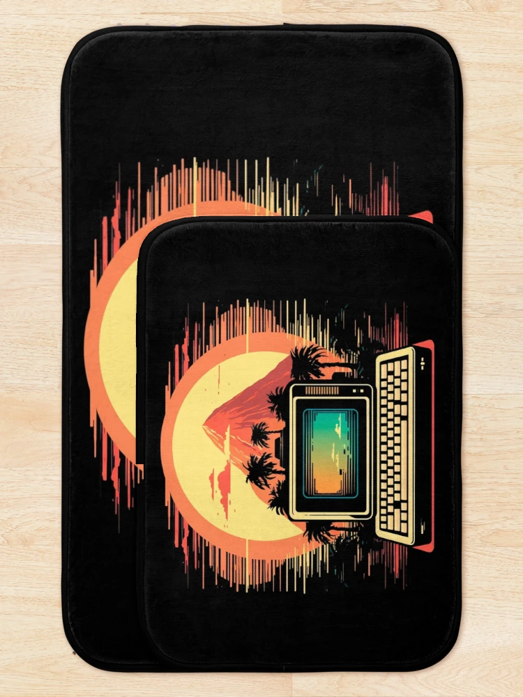 Thumbnail 5 of 6, Bath Mat, Retro Computer designed and sold by devath.