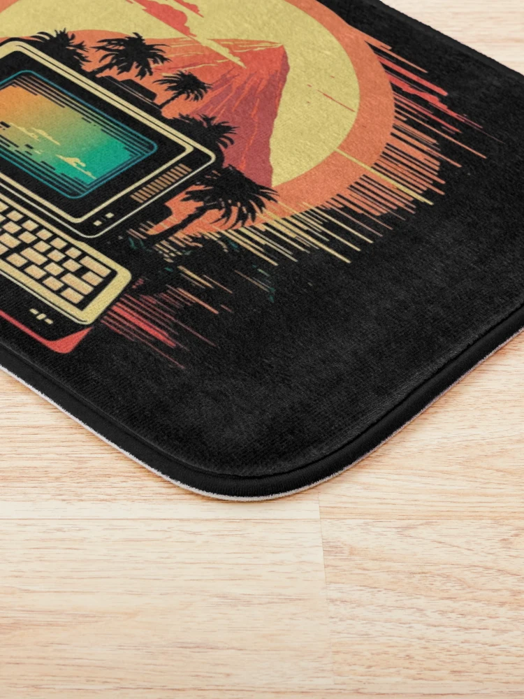 Thumbnail 3 of 6, Bath Mat, Retro Computer designed and sold by devath.